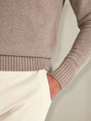 Merino crewneck in Taupe