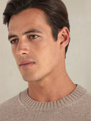 Merino crewneck in Taupe